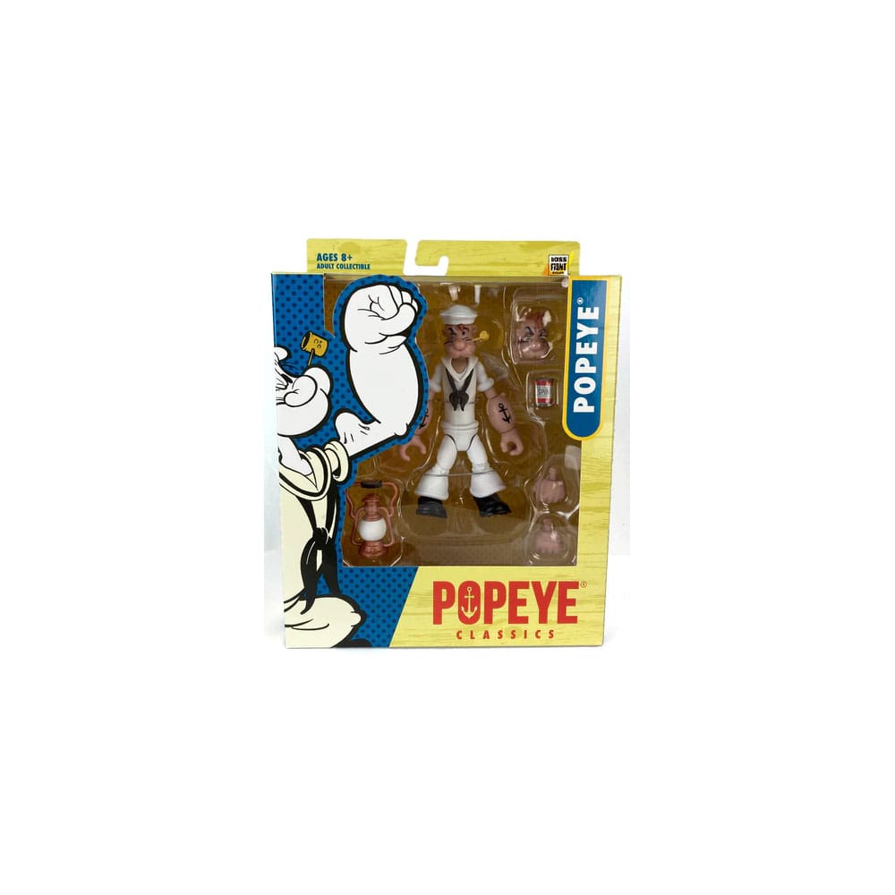 Popeye Action Figure Wave 02 - White Sailor Suit Popeye 10-15 cm in Malta | LAB7