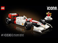 LEGO Icons McLaren MP4/4 & Ayrton Senna 10330 Formula 1 Model Building Set 693 Pieces