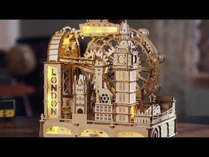ROKR Marble Travel London Marble Run 3D Wooden Puzzle EGB01