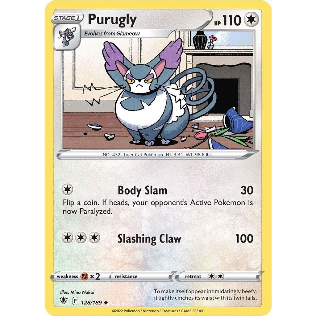 The Pokemon Company Purugly (128/189) (SWSH10: Astral Radiance) by LAB7 Malta, Europe
