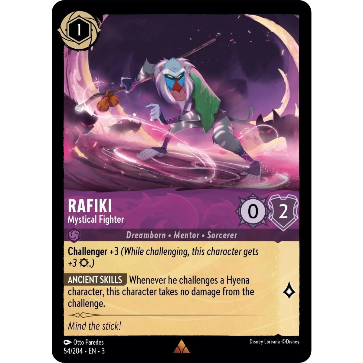 Rafiki - Mystical Fighter (54/204) (Into the Inklands) in Malta | LAB7