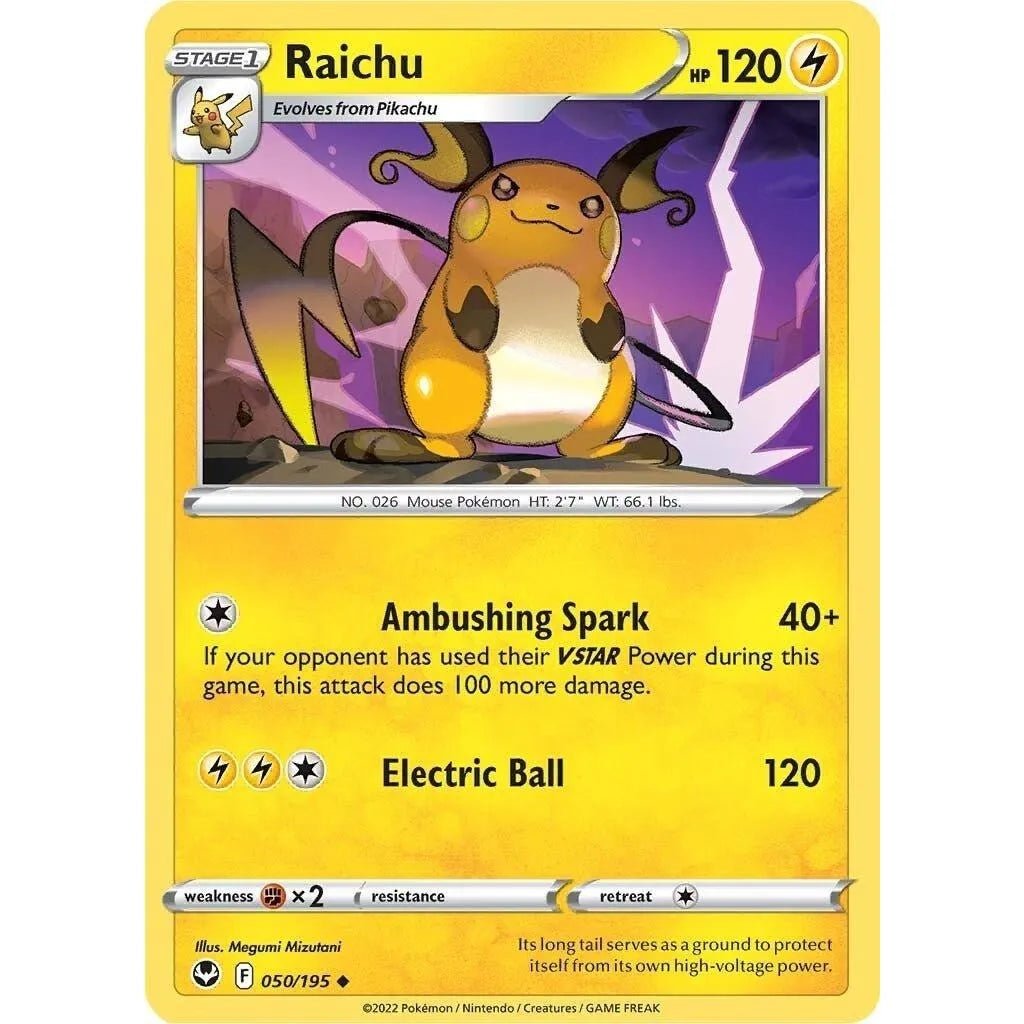 Raichu (050/195) (SWSH12: Silver Tempest) in Malta | LAB7