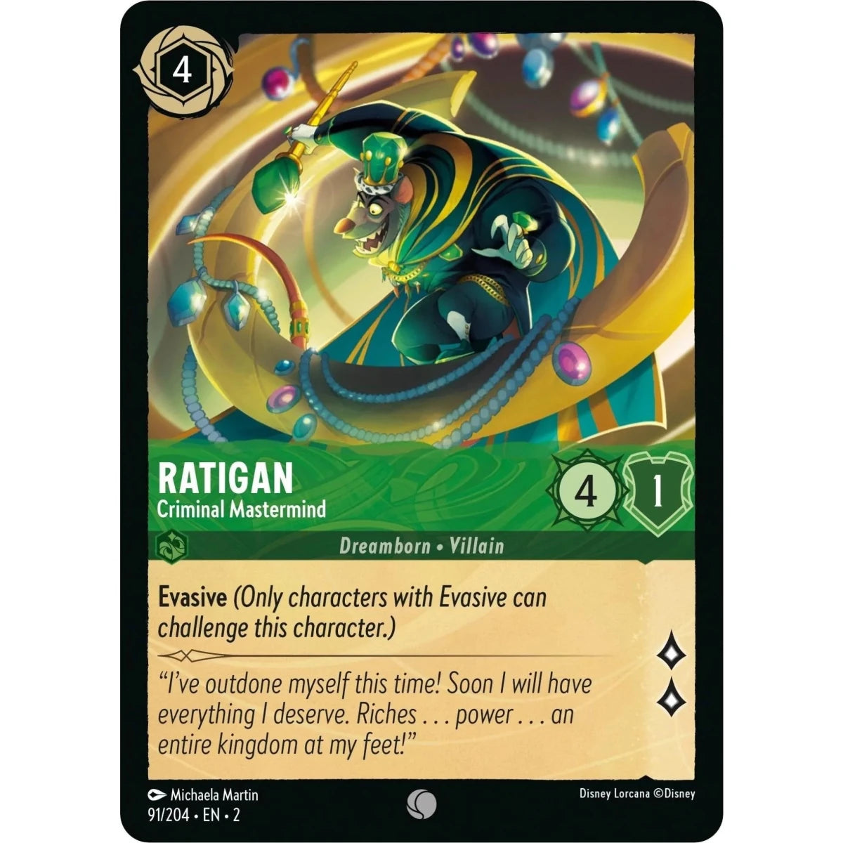 Ratigan - Criminal Mastermind (91/204) (Rise of the Floodborn) in Malta | LAB7