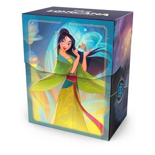 Ravensburger - Disney Lorcana TCG Mulan Deck Box for 80 Sleeved Cards