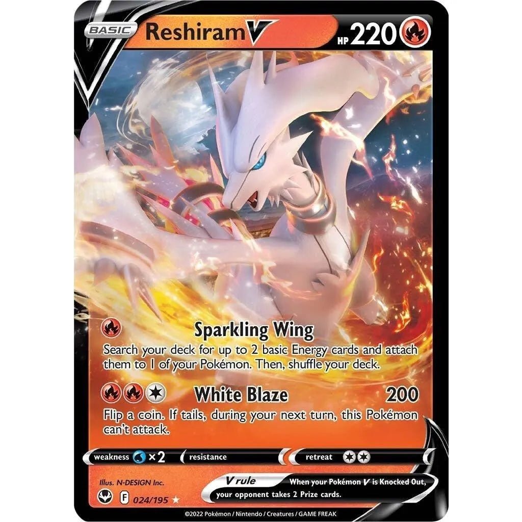 Reshiram V (024/195) (SWSH12: Silver Tempest) in Malta | LAB7