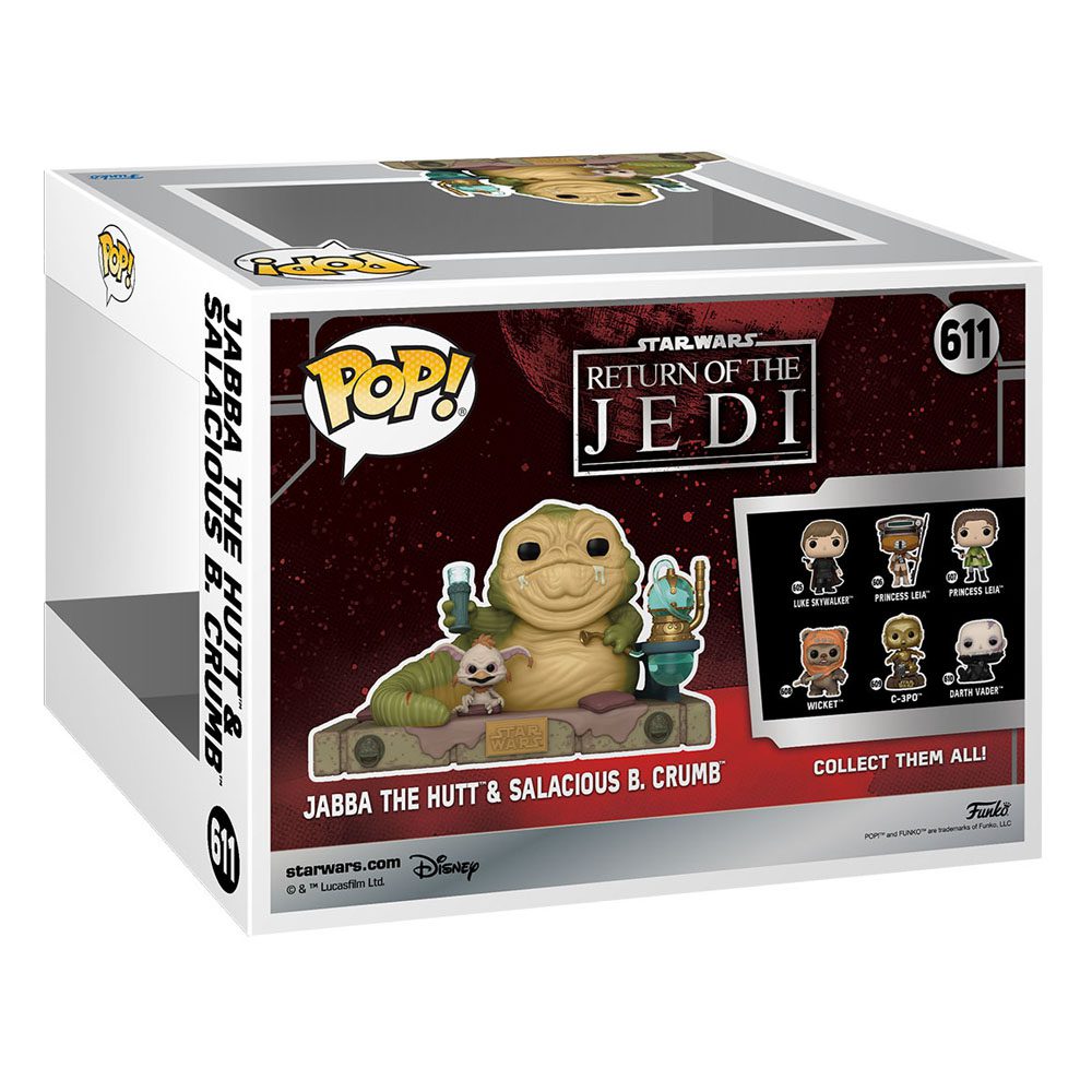 Return of the Jedi 40th Anniversary POP! Vinyl Figure Jabba w/Salacious 611 by LAB7 Malta, Europe