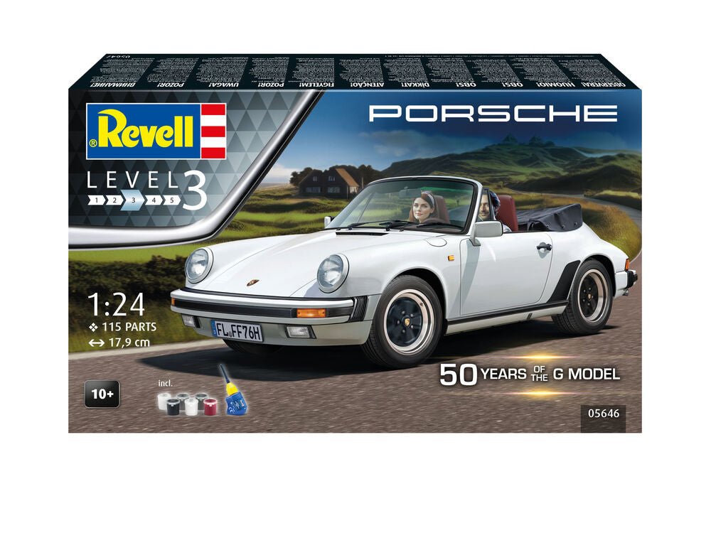 Revell 50 Years of Porsche 911 G-Model (Cabriolet) Model Kit (1:24 Scale)