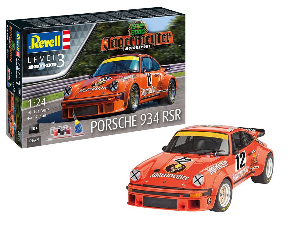Revell Gift Set Jägermeister Motor Sport 50th Anniversary Model Kit (1:24 Scale)