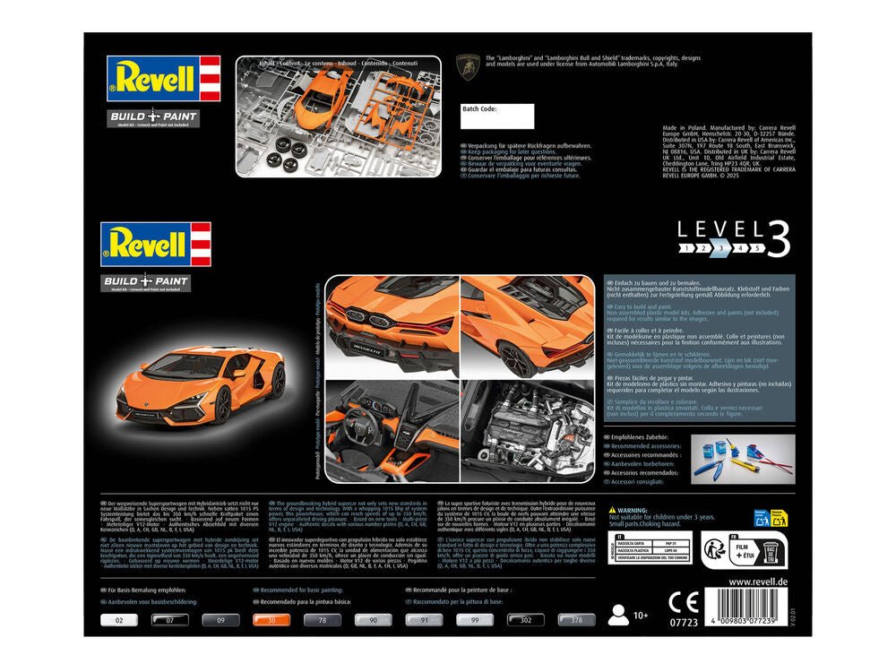 Revell Lamborghini Revuelto Model Kit (1:24 Scale)