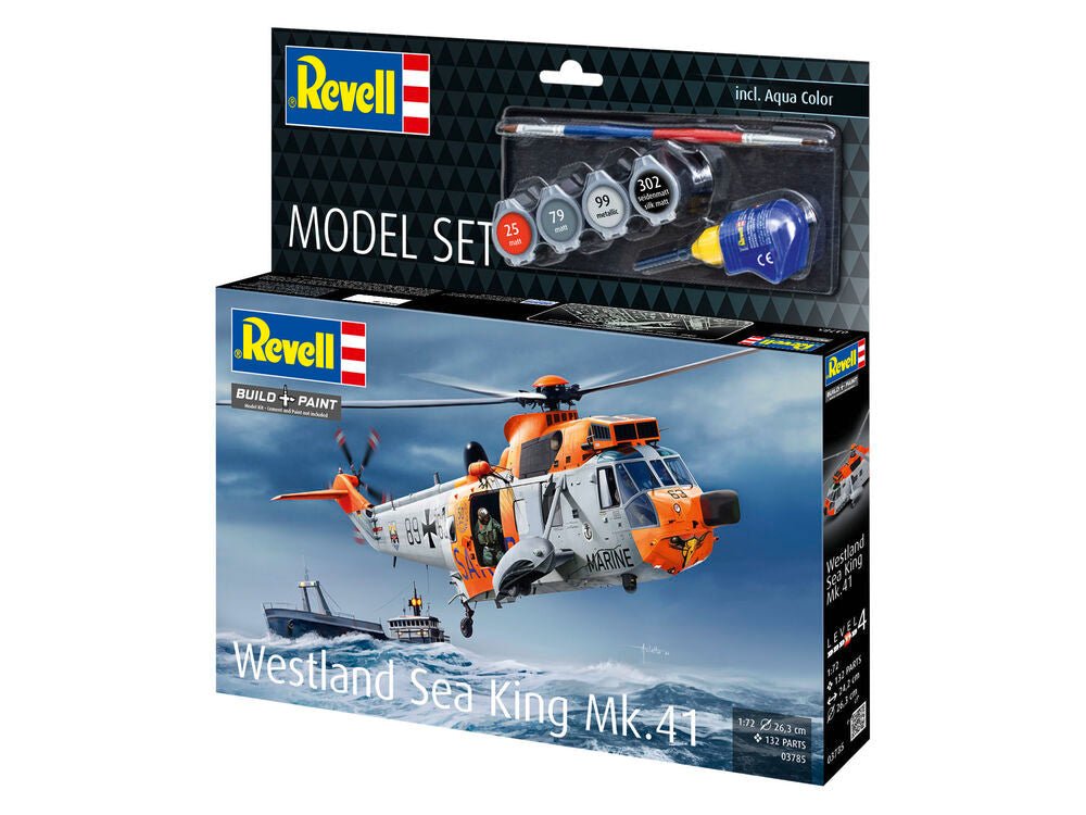 Revell Model Set Westland Sea King Mk.41 Model Kit (1:72 Scale)