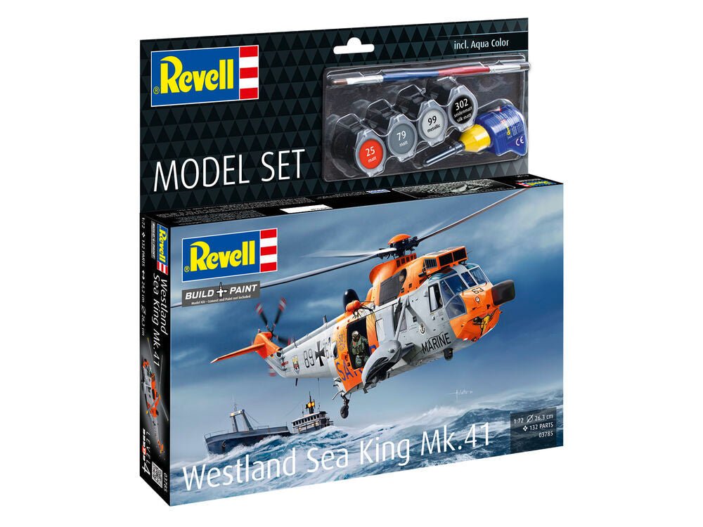 Revell Model Set Westland Sea King Mk.41 Model Kit (1:72 Scale)