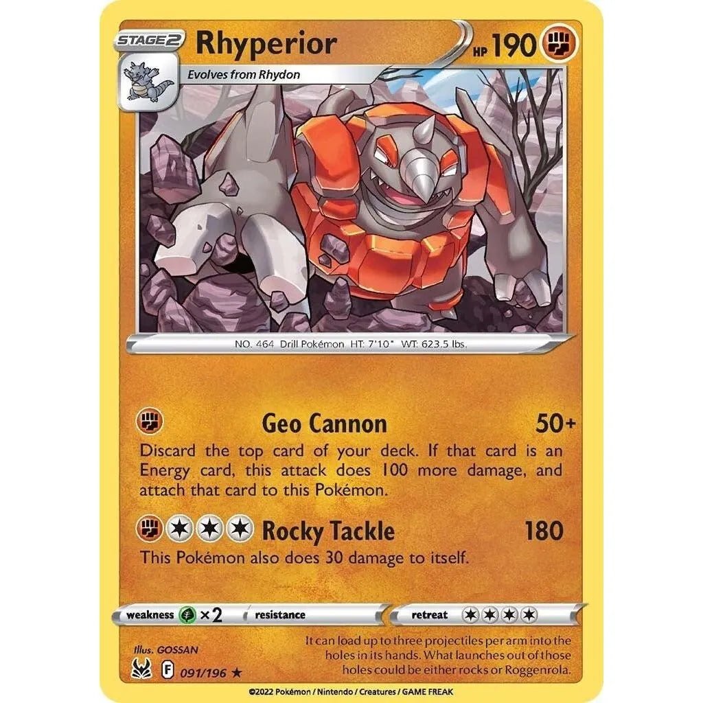 Rhyperior (091/196) (SWSH11: Lost Origin) in Malta | LAB7