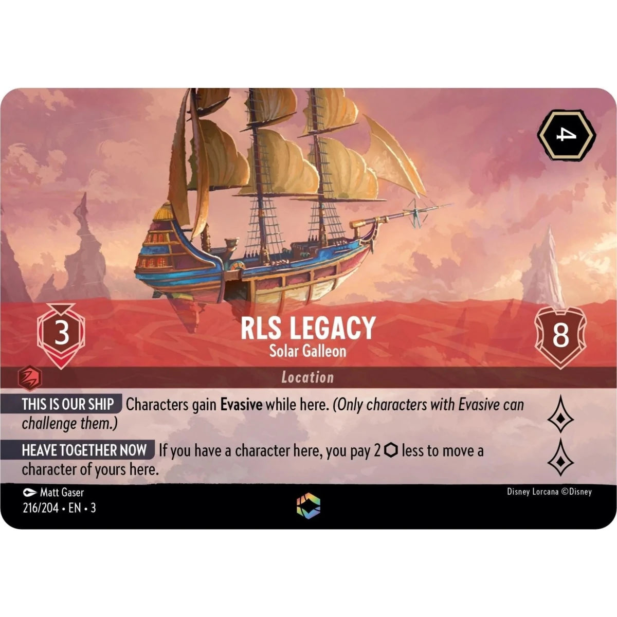 RLS Legacy - Solar Galleon (Enchanted) (216/204) (Into the Inklands) in Malta | LAB7
