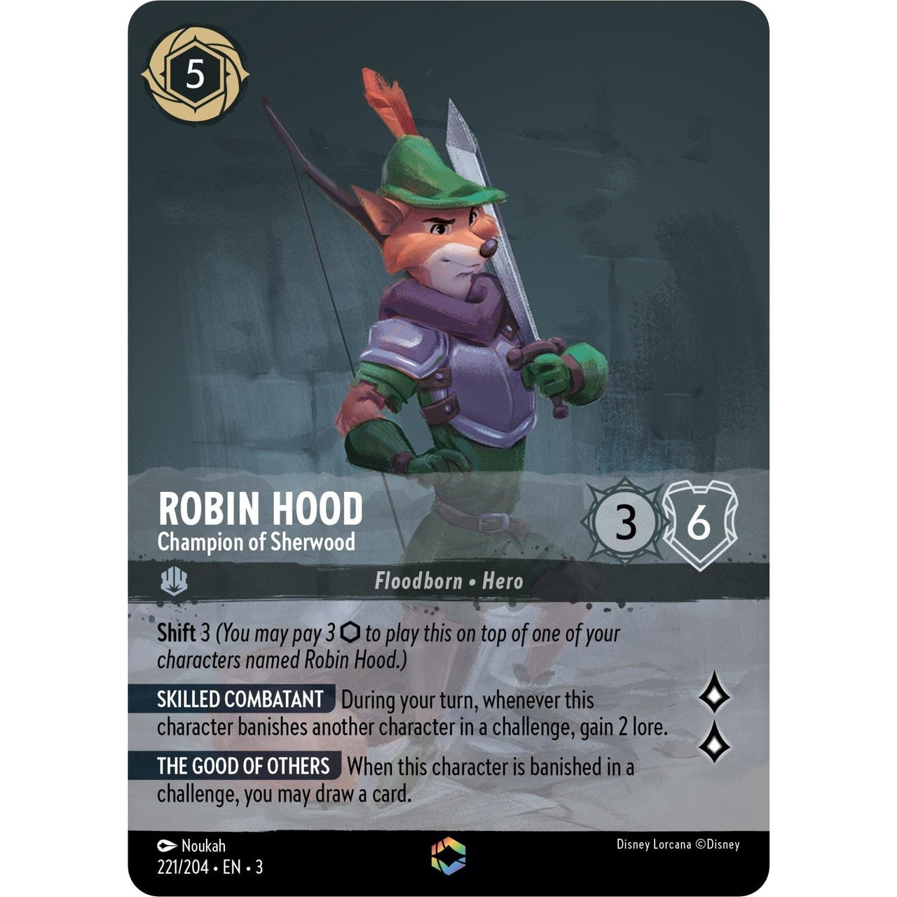 Robin Hood - Champion of Sherwood (Enchanted) (221/204) (Into the Inklands) in Malta | LAB7