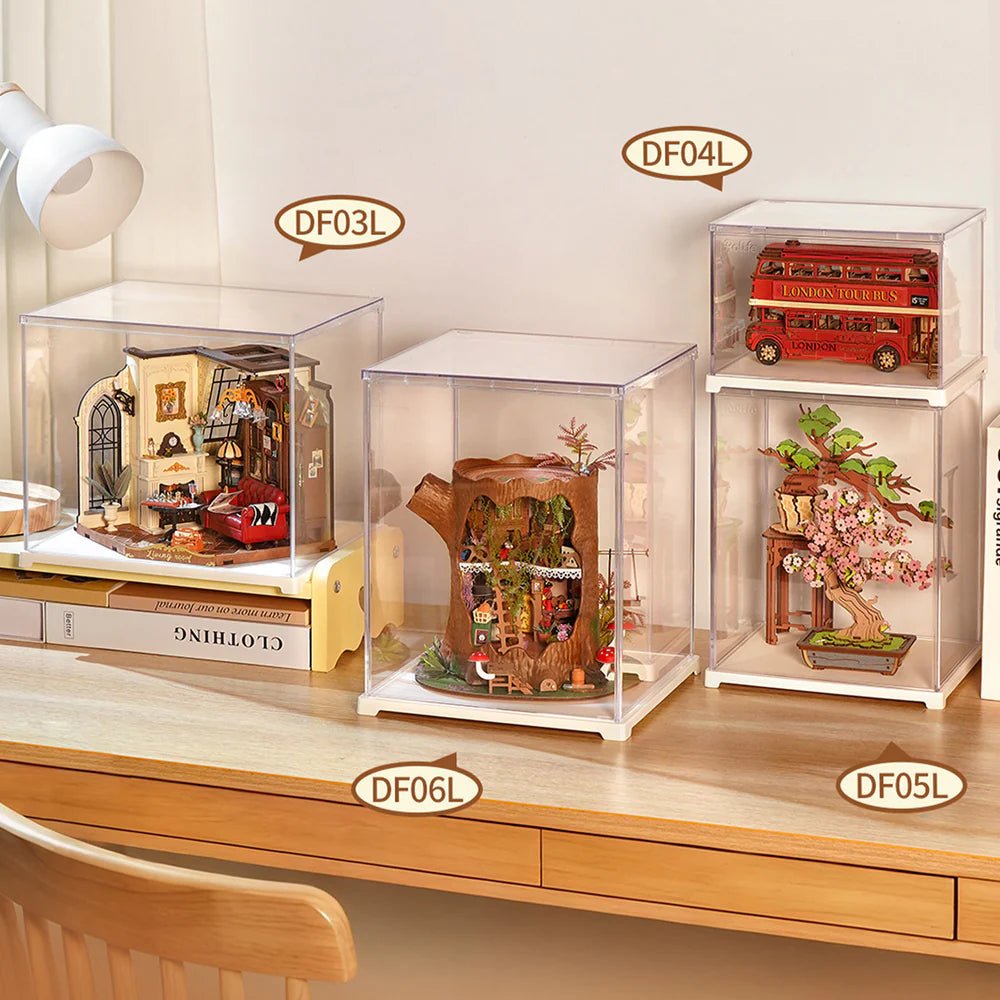 ROKR Acrylic Display Box Landscape Size S DF04L – Transparent Model Display Case in Malta | LAB7