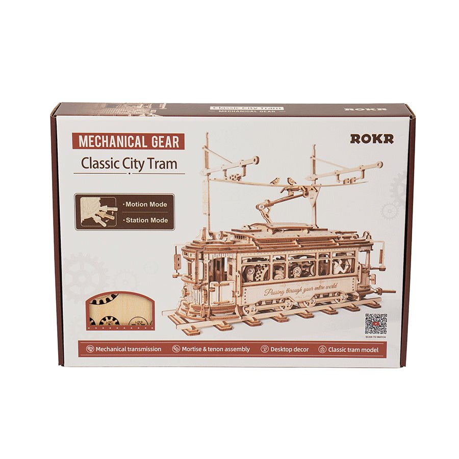 ROKR Classic City Tram LK801 – Mechanical 3D Wooden Puzzle in Malta | LAB7