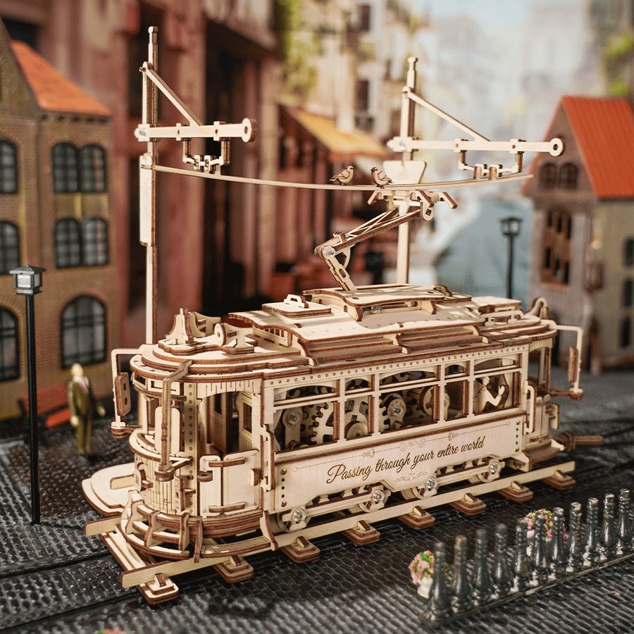 ROKR Classic City Tram LK801 – Mechanical 3D Wooden Puzzle in Malta | LAB7