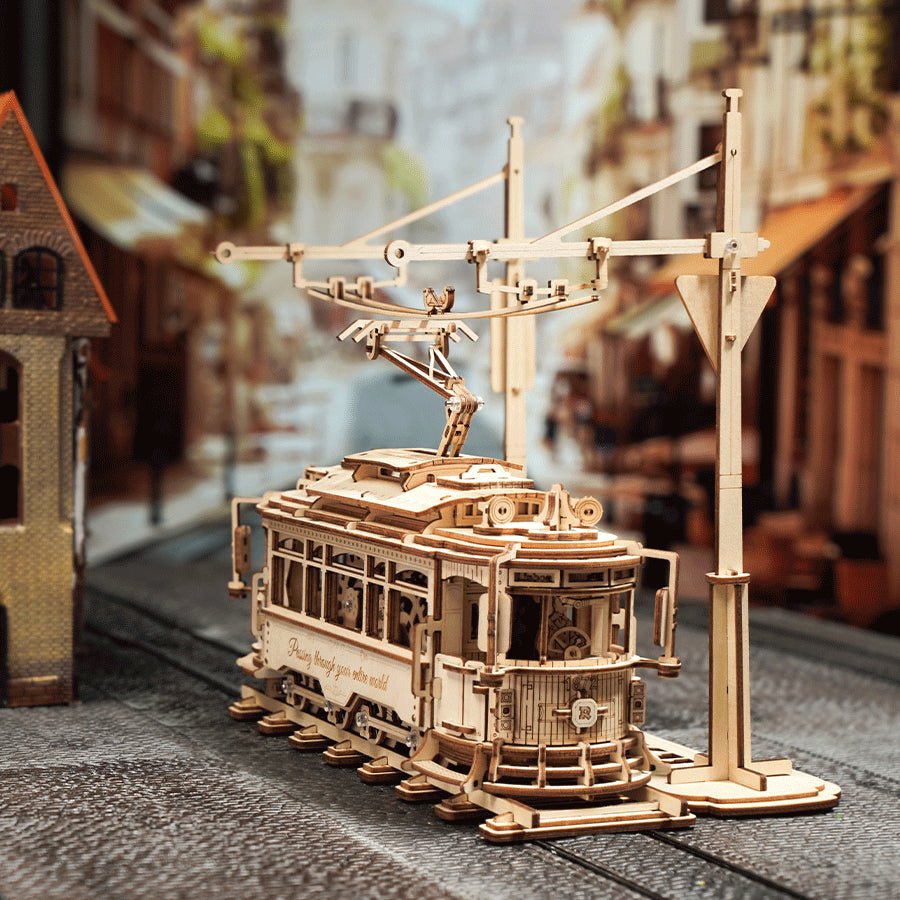 ROKR Classic City Tram LK801 – Mechanical 3D Wooden Puzzle in Malta | LAB7
