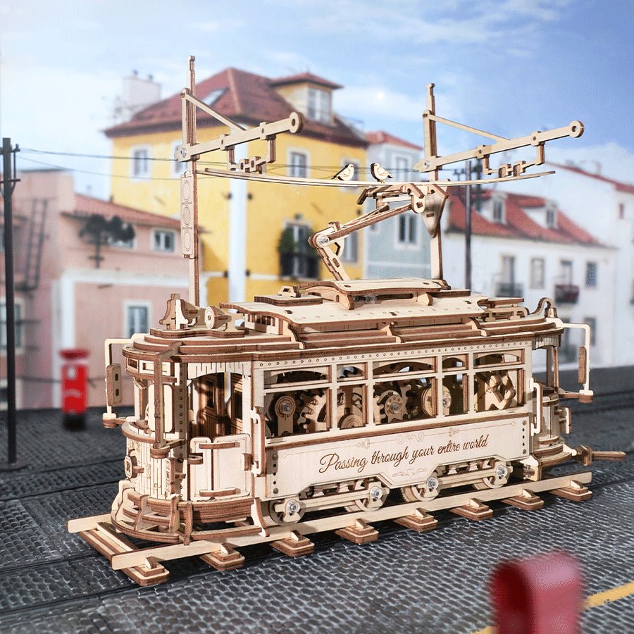 ROKR Classic City Tram LK801 – Mechanical 3D Wooden Puzzle in Malta | LAB7