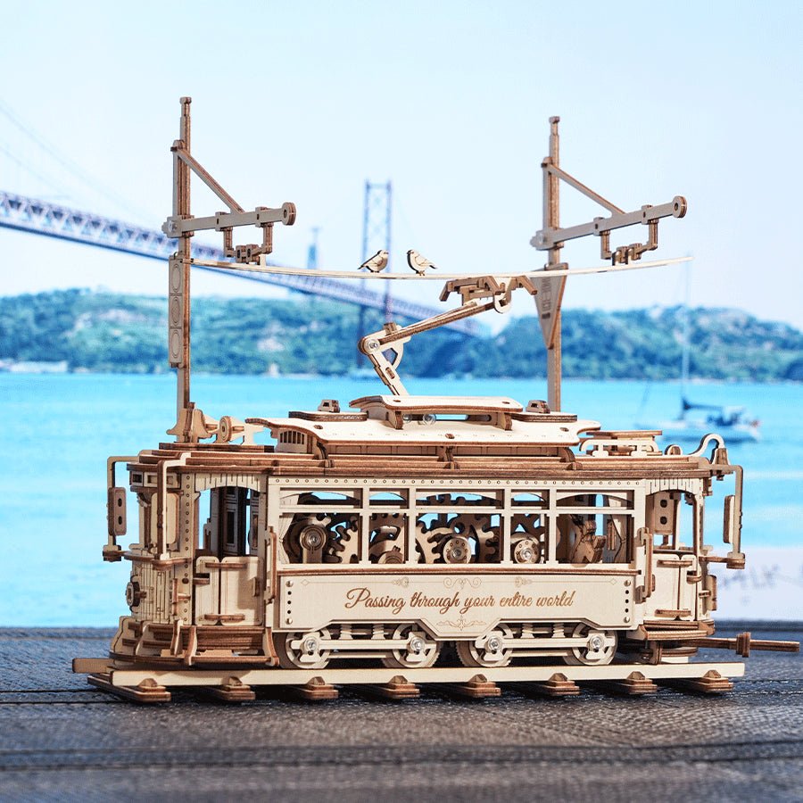 ROKR Classic City Tram LK801 – Mechanical 3D Wooden Puzzle in Malta | LAB7