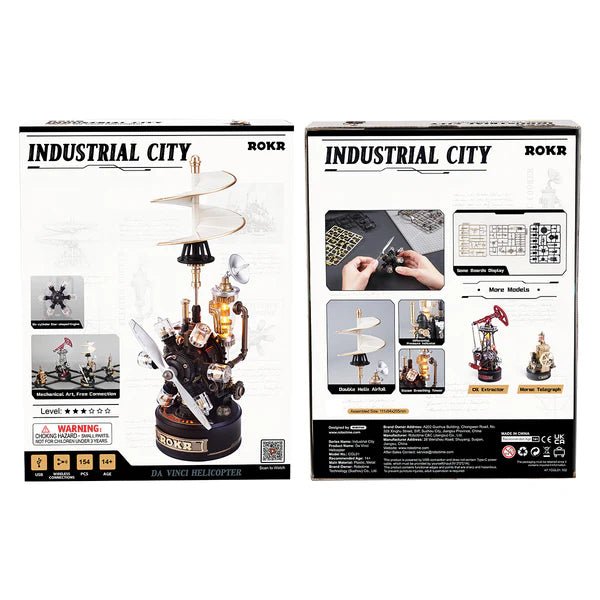 ROKR Da Vinci Helicopter CGL01 – Industrial City Series Mechanical Model in Malta | LAB7