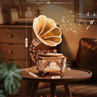 ROKR Diva Gramophone Music Box Wooden 3D Puzzle AMK82 in Malta | LAB7
