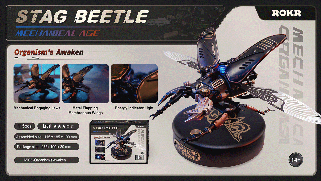 ROKR DIY 3D Puzzle Stag Beetle Model MI03 in Malta | LAB7