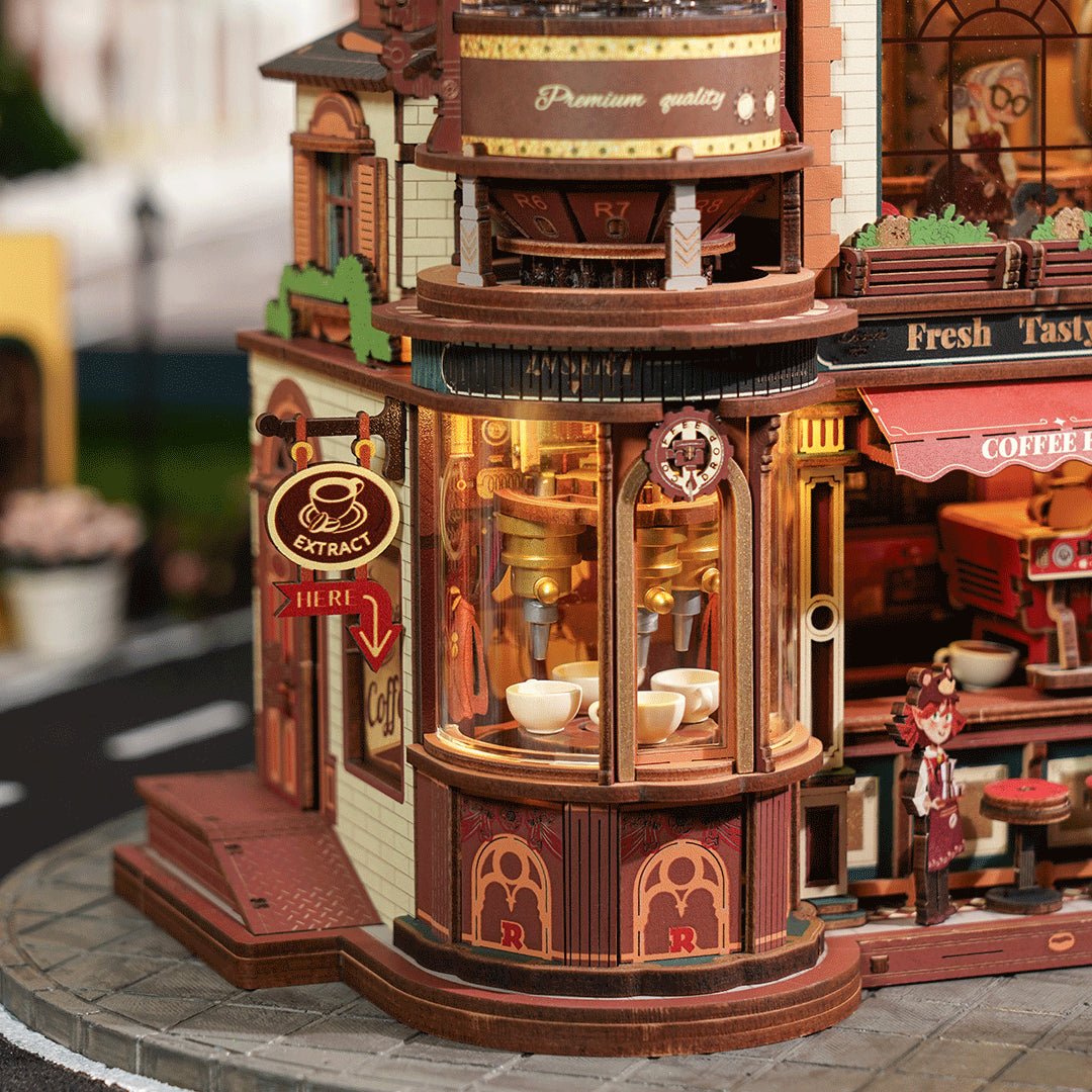 ROKR Dream Coffee Factory EAB02 – Mechanical 3D Wooden Puzzle in Malta | LAB7
