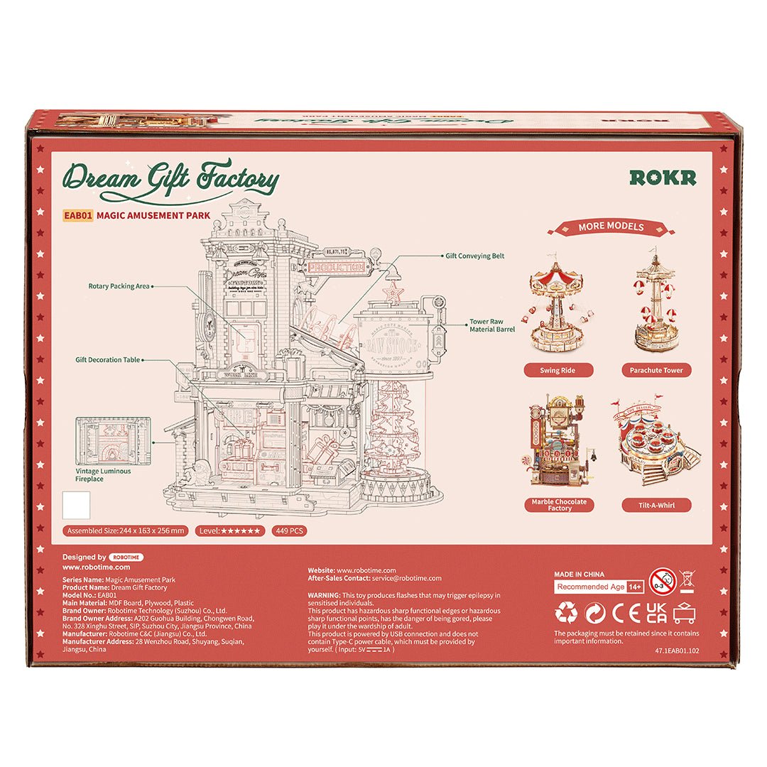 ROKR Dream Gift Factory EAB01 – DIY Wooden Music Box 3D Puzzle in Malta | LAB7