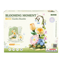 ROKR Garden Ramble AF02D – DIY 3D Blooming Flower Puzzle with LED Lights & Moving Flowers