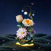 ROKR Garden Ramble AF02D – DIY 3D Blooming Flower Puzzle with LED Lights & Moving Flowers