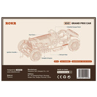 ROKR Grand Prix Car MC401 – 1:16 Vintage Sports Car 3D Wooden Puzzle in Malta | LAB7