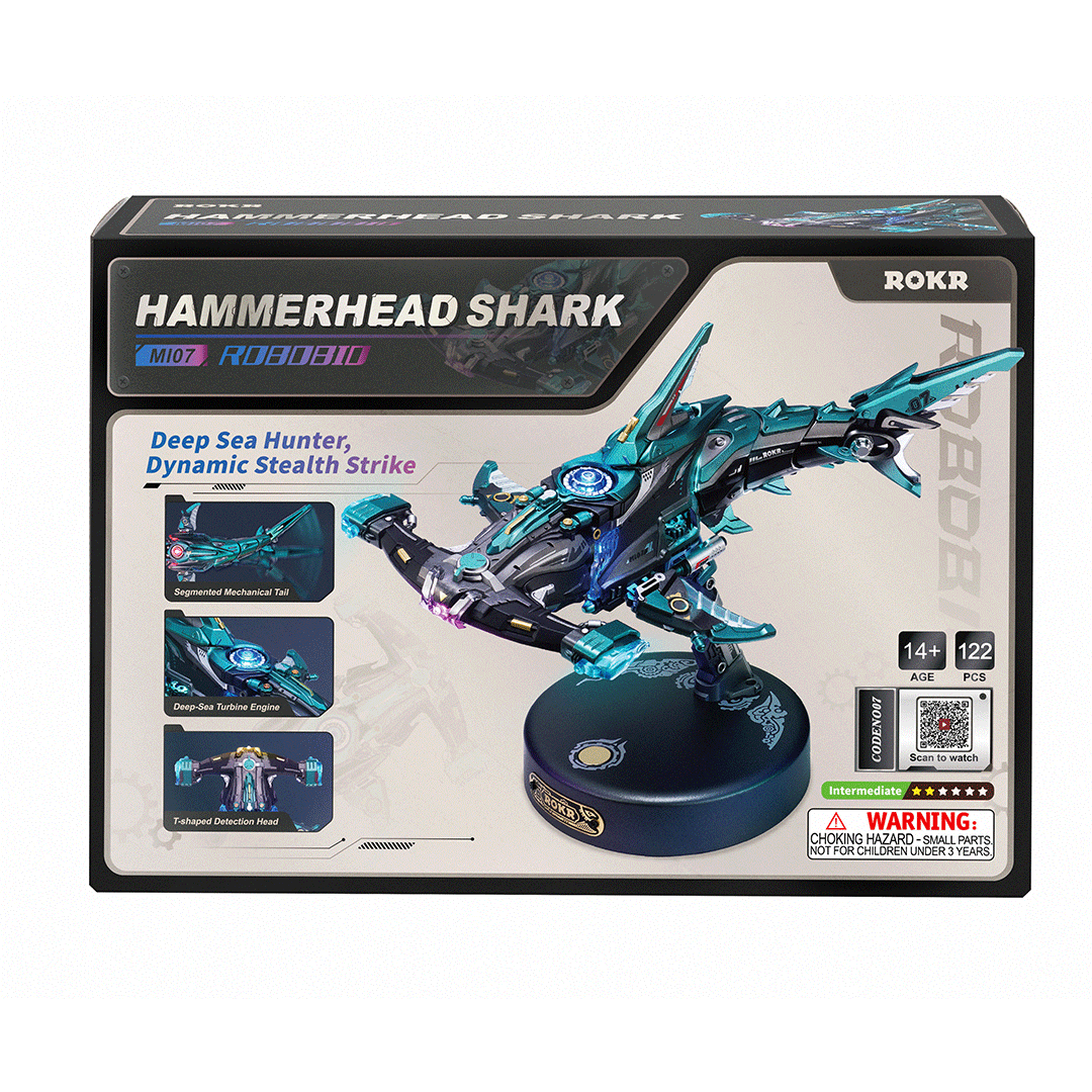 ROKR Hammerhead Shark DIY Model 3D Puzzle MI07 in Malta | LAB7