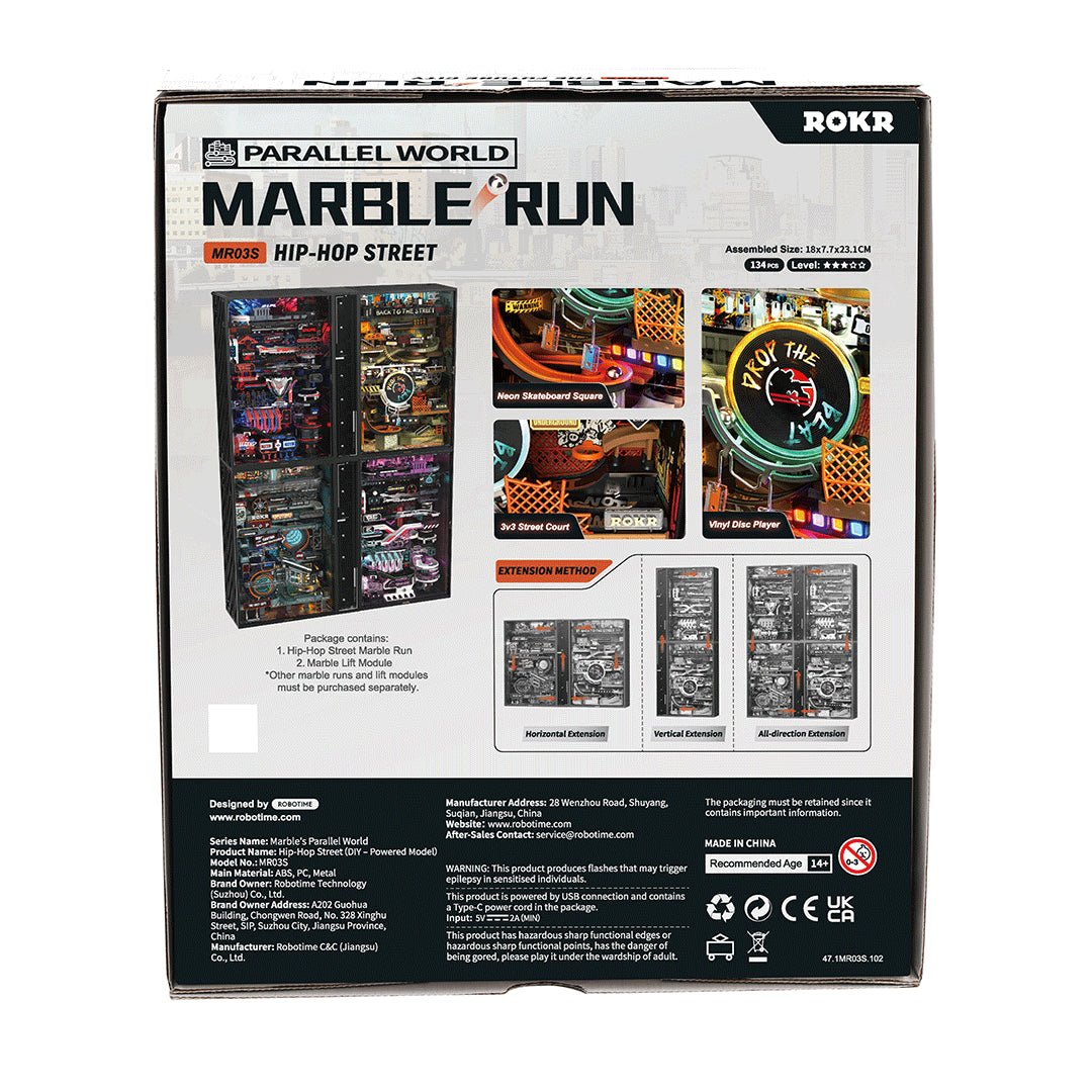 ROKR Hip-Hop Street Marble Run Mechanical 3D Puzzle MR03S in Malta | LAB7