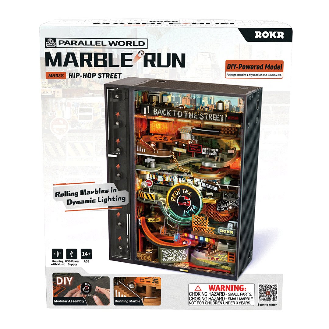 ROKR Hip - Hop Street Marble Run Mechanical 3D Puzzle MR03S by LAB7 Malta, Europe