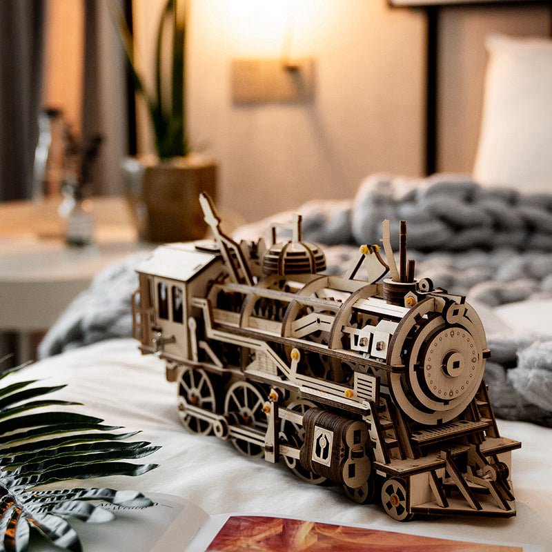 ROKR Locomotive LK701 – Mechanical Gears 3D Wooden Puzzle in Malta | LAB7