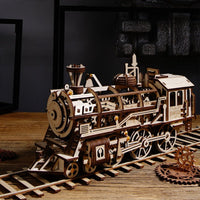 ROKR Locomotive LK701 – Mechanical Gears 3D Wooden Puzzle in Malta | LAB7