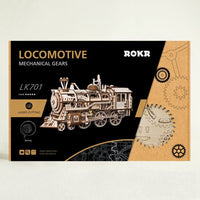 ROKR Locomotive LK701 – Mechanical Gears 3D Wooden Puzzle in Malta | LAB7