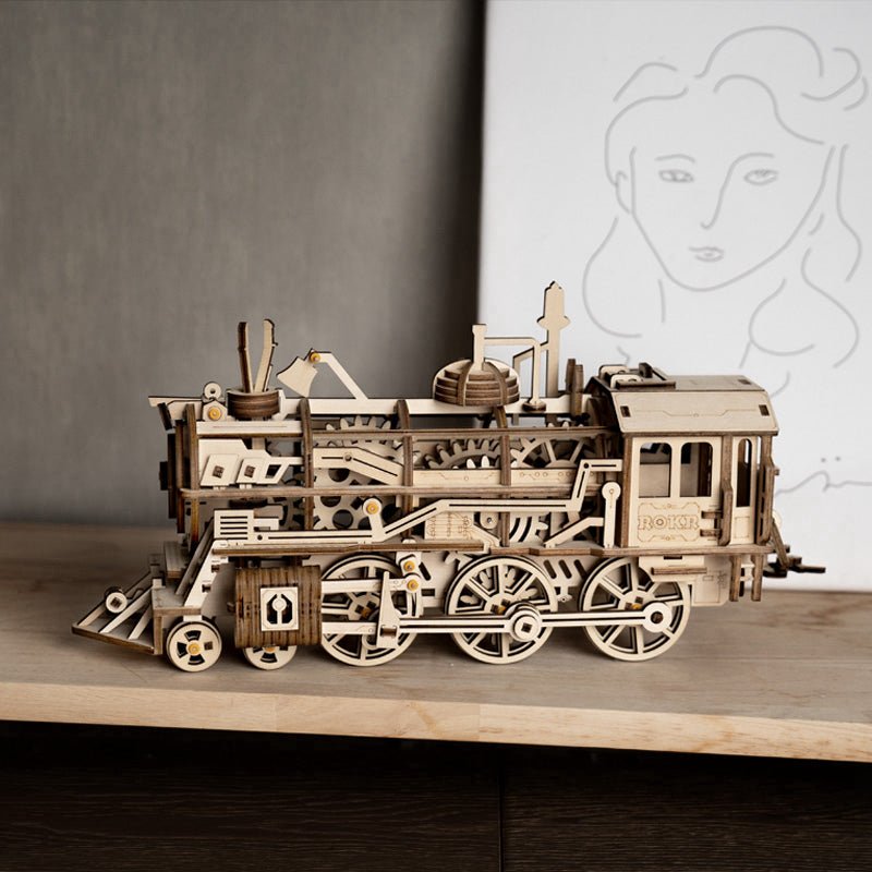 ROKR Locomotive LK701 – Mechanical Gears 3D Wooden Puzzle in Malta | LAB7