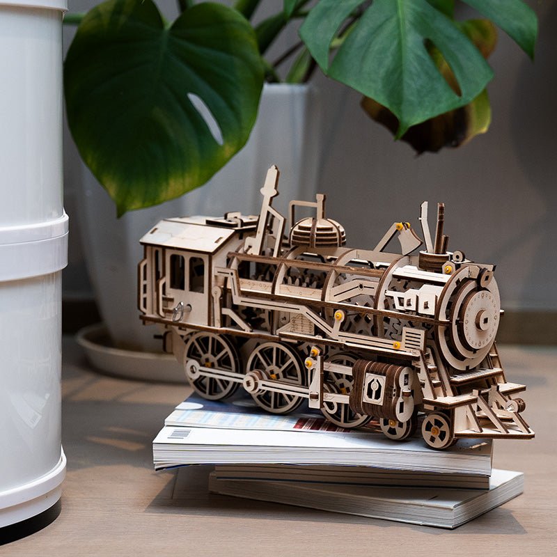 ROKR Locomotive LK701 – Mechanical Gears 3D Wooden Puzzle in Malta | LAB7