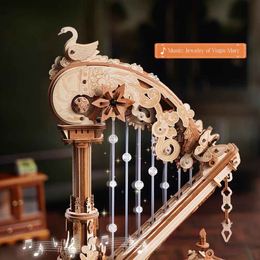 ROKR Magic Harp Music Box 3D Wooden Puzzle AMK71 in Malta | LAB7