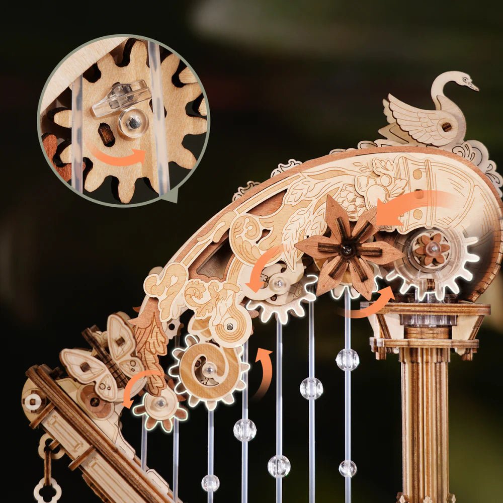 ROKR Magic Harp Music Box 3D Wooden Puzzle AMK71 in Malta | LAB7