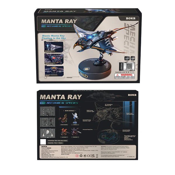 ROKR Manta Ray Mechanical 3D Puzzle Kit MI06 by LAB7 Malta, Europe