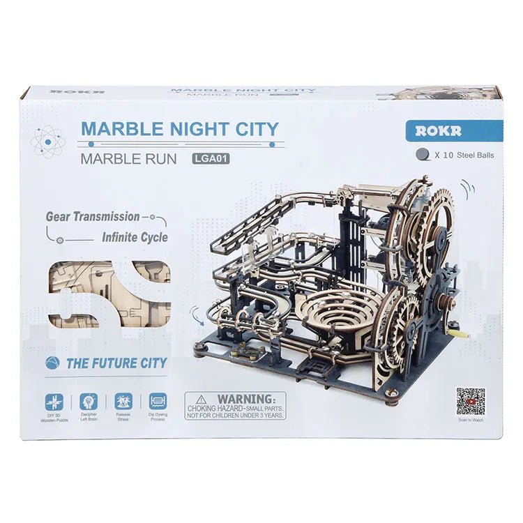 ROKR Marble Night City LGA01 – DIY 3D Wooden Marble Run Puzzle in Malta | LAB7
