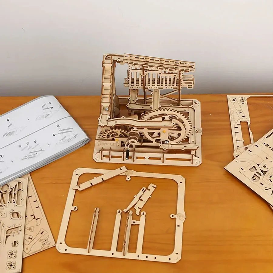 ROKR Marble Squad Trapdoors LG502 – Mechanical 3D Wooden Marble Run in Malta | LAB7