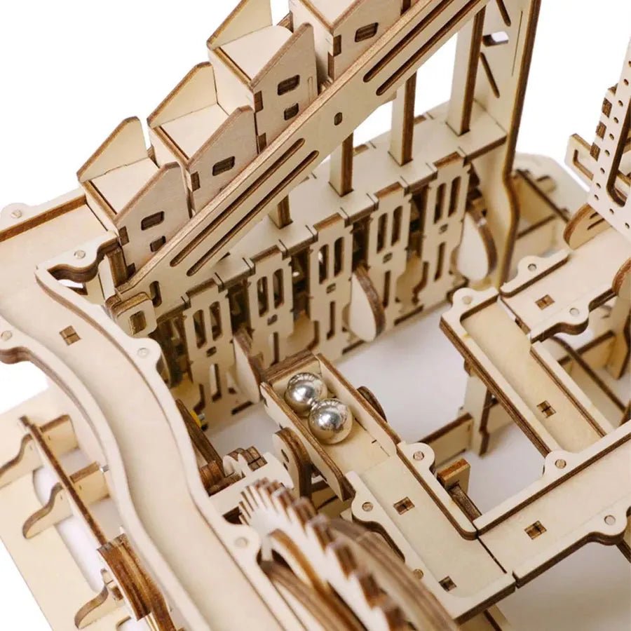 ROKR Marble Squad Trapdoors LG502 – Mechanical 3D Wooden Marble Run in Malta | LAB7