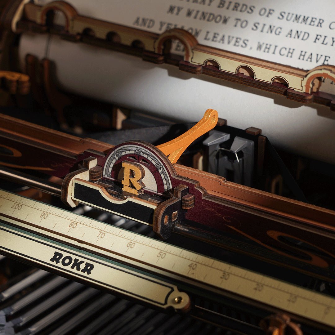 ROKR Mechanical Typewriter LK703C (Magic Version) – Wooden 3D Puzzle in Malta | LAB7