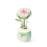 ROKR Minty Camellia Lamp AF02S – DIY 3D Flower Night Light with Moving Petals & Adjustable Brightness