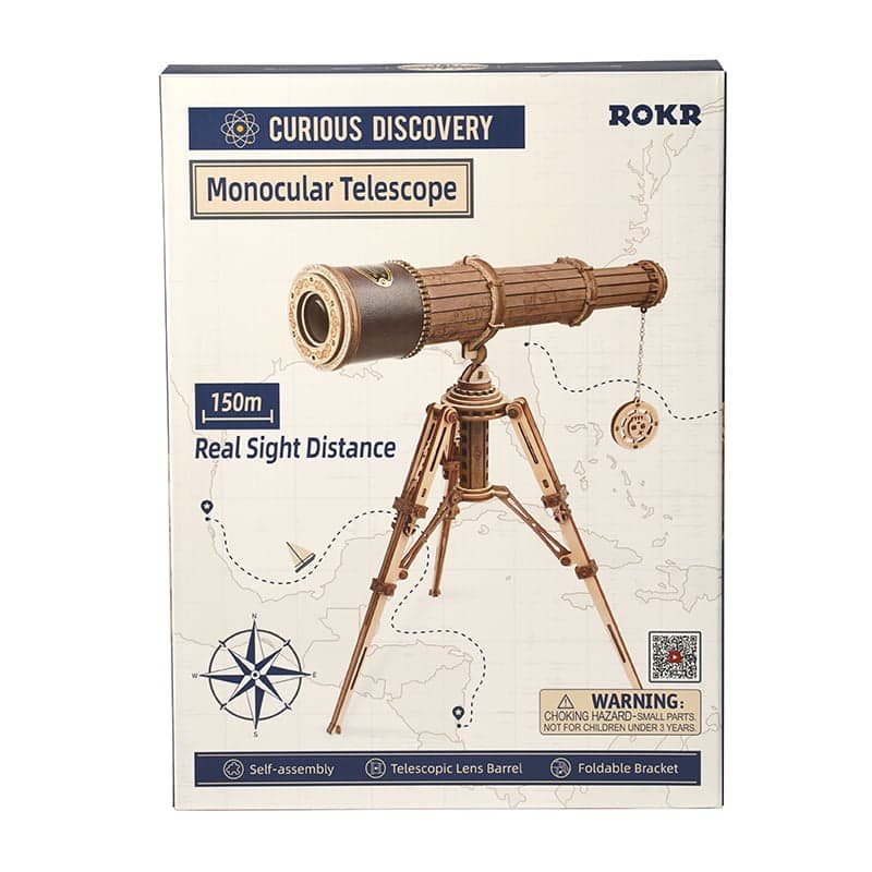 ROKR DIY 3D Wooden Puzzle Monocular Telescope ST004 by LAB7 Malta, Europe