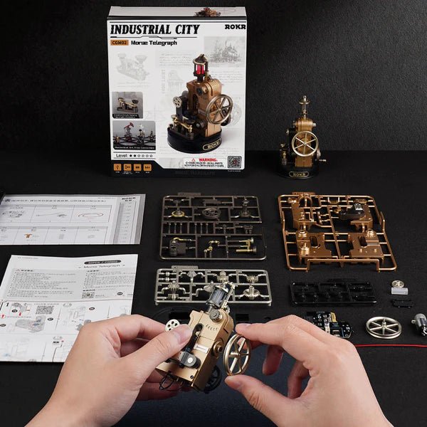 ROKR Morse Telegraph CGM02 – Industrial City Series Mechanical Model in Malta | LAB7